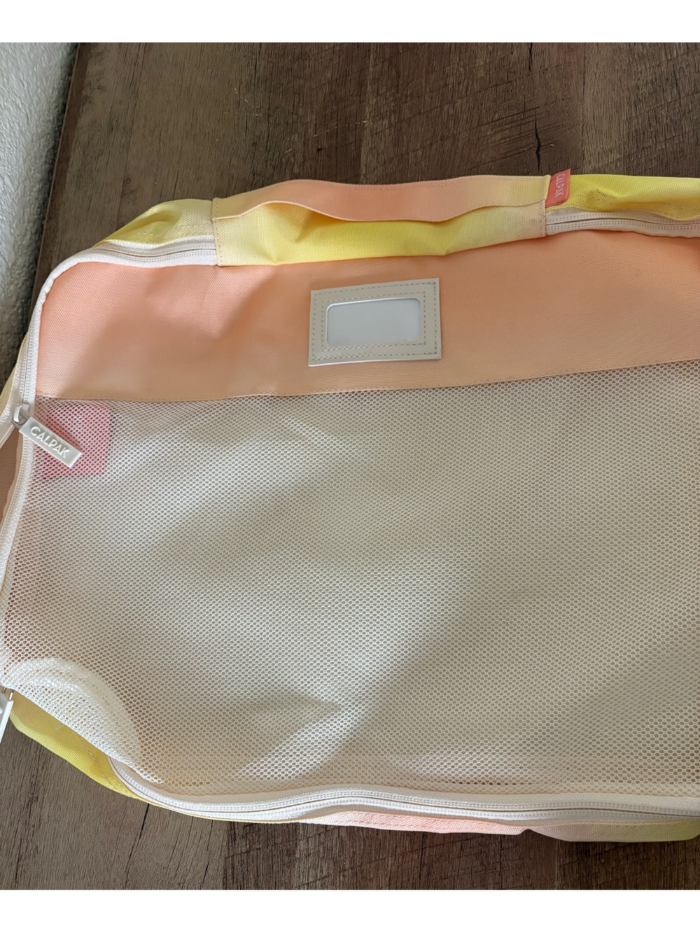 Calpak Peach, Yellow & Cream Travel Packing Cube
